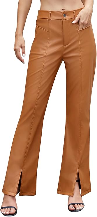 Scacto Women's Striped Wide Leg Pants with Pockets High Waist Drawstring Loose Trousers Palazzo Pants