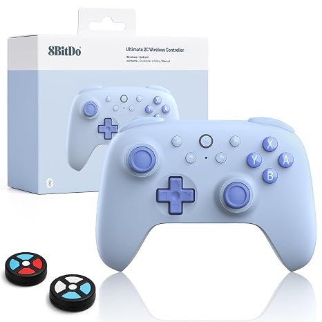 8Bitdo Ultimate 2C Bluetooth Controller (Blue)- Hall Effect Joysticks