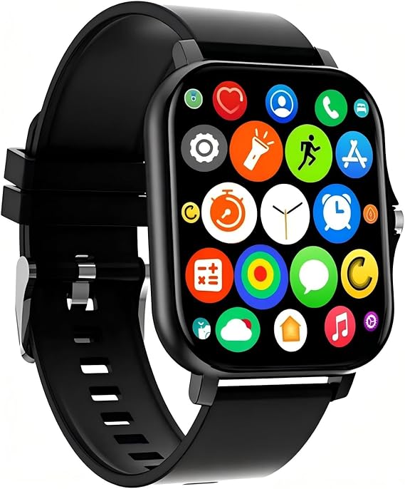 Smart Watch,1.83" Upgraded Full Touchscreen Smart Watch for Android&IOS Phone Compatible, Fitness Tracker Watch with Pedometer, Heart Rate/Sleep Monitor, Blood Oxygen, IP65 Waterproof