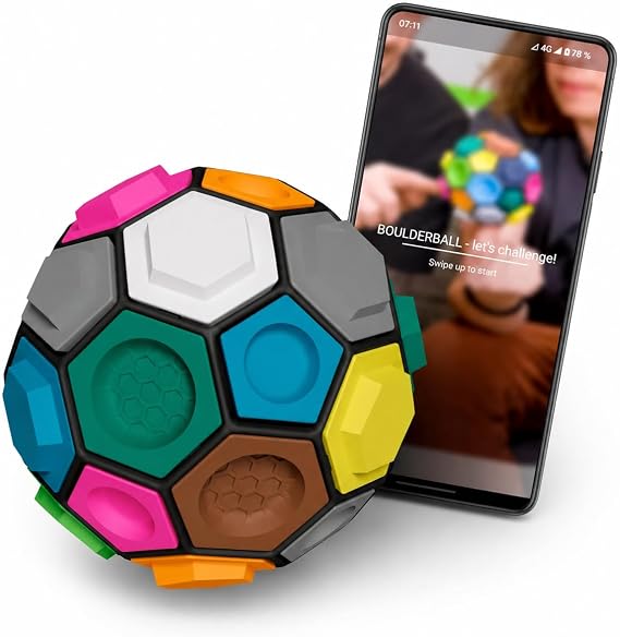 BOULDERBALL Boulder Ball, Bouldering Climbing Training Hold, Acclaimed by Pro Climbers Fingertip Grip Strength, Concentration and Creativity Improvement 13 Levels, Japanese App Compatible