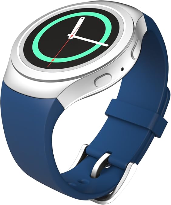 MoKo Watch Band Compatible with Samsung Gear S2, Soft Silicone Replacement Sport Band fit Gear S2 (SM-R720 / SM-R730 ONLY) Smart Watch, NOT FIT S2 Classic (SM-R732 & SM-R735), NOT FIT Gear Fit2