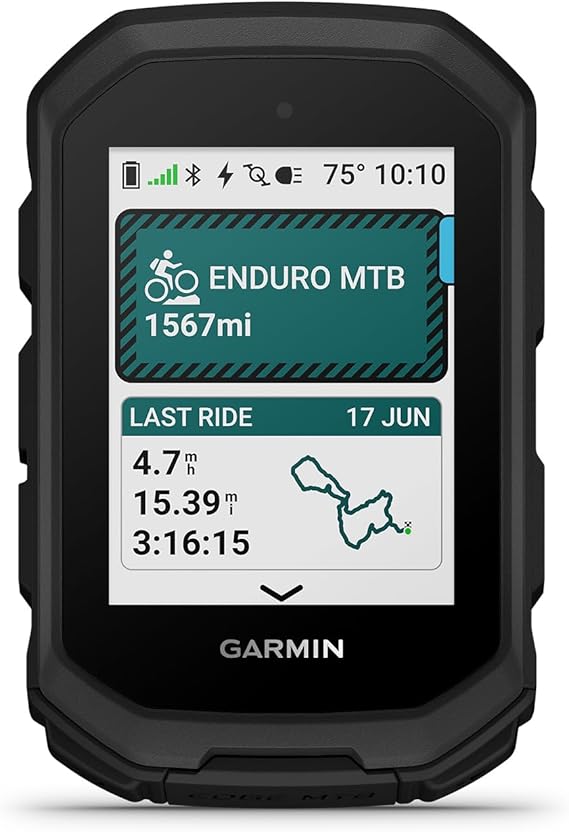 Garmin Edge MTB, Rugged GPS Bike Computer, Mountain Biking Metrics | Enduro & Downhill Ride Profiles, Automatically Track Split Times While Riding, Full-Color Preloaded Trail Maps