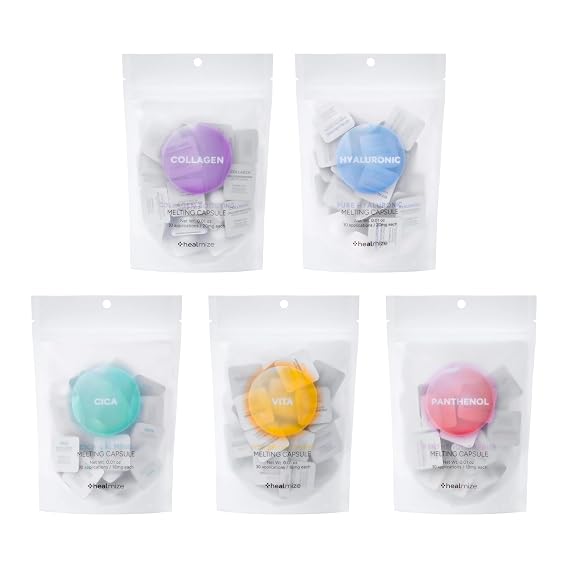 Melting Snowball Capsules - Collagen Boosting, Pure Hyaluronic, Vitamin C, Panthenol, CICA