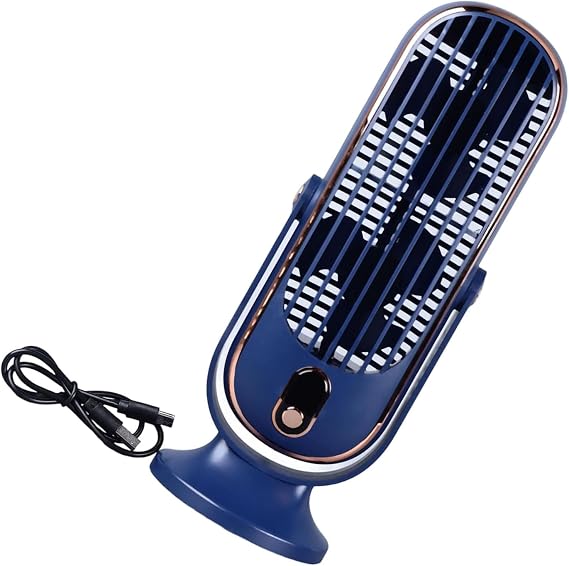 Table Tower Fan USB Portable Electric Tower Fan with 5 Speed Brushless Motor Desk Cooling Fan for Car Home Office
