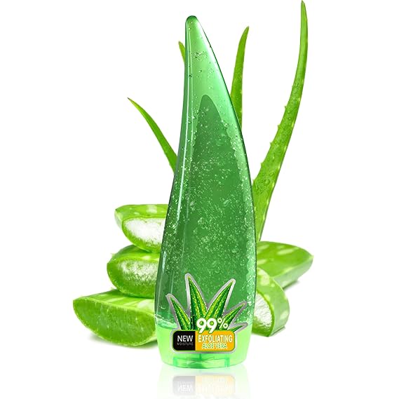 Organic Aloe Vera Gel for Face,Hydrating Pure Aloe Gel Moisturizer for After Sun Care,Natural Moisturizing After Sun Lotion,No Sticky Fast Absorbing Vera Lotion for Skin,Face,Hair and Body