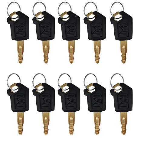 Cat Keys for Caterpillar Heavy Equipment (10 PCS)