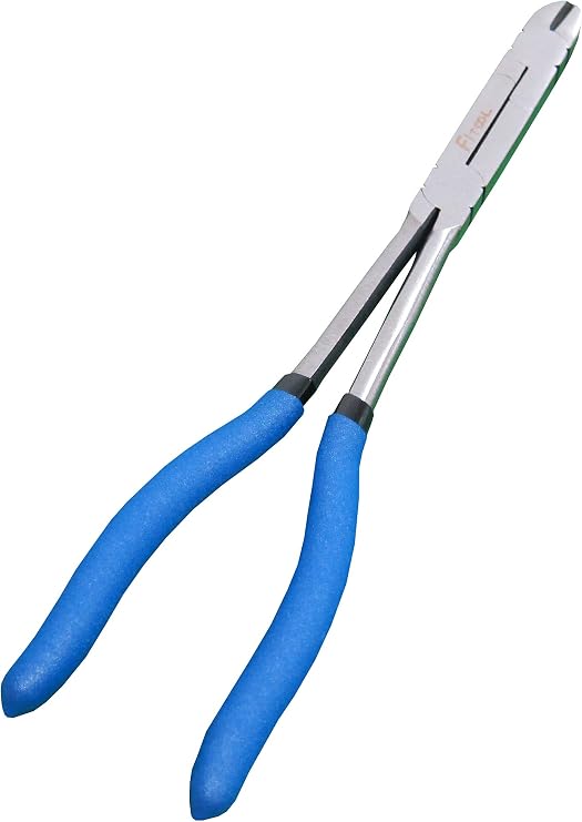 12-Inch Dual Pivot Pliers, 50Cr-V Industrial Quality Precision Tool, Extra Long Reach Compound Action Pliers (Diagonal)