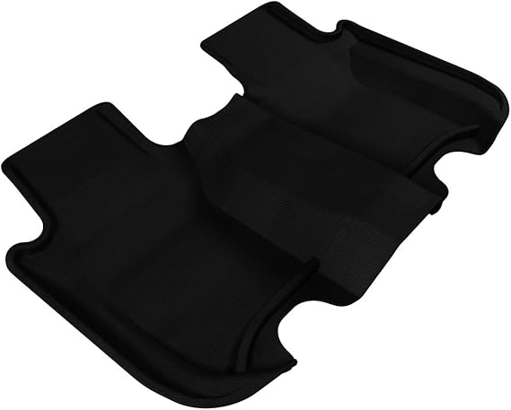 3D MAXpider Second Row Custom Fit All-Weather Floor Mat for Select Honda Fit Models - Kagu Rubber (Black)