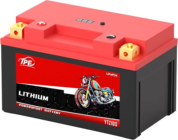 TPE Lithium YTZ10S-BS 12V 4AH 400CCA Motorcycle Battery Powersport Battery for ATV, Jet Ski, Scooter, PWC & More