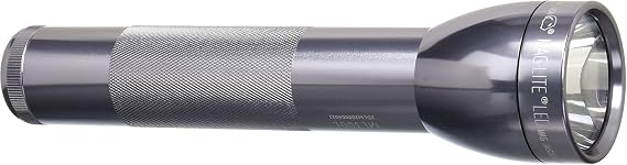 MagLite Battery-Powered LED Flashlight ML300L 2-Cell D Flashlight with Adjustable Focus, Precise Beam, Long Battery Life, Water-Resistant for Emergency, Outdoor, and Camping