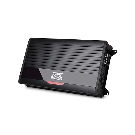 MTX THUNDER1000.1 Class D 1000 Watt RMS Mono Block Compact Vehicle Stereo Sound System Amplifier w/Selectable Bass Boost, Variable Subsonic Filter