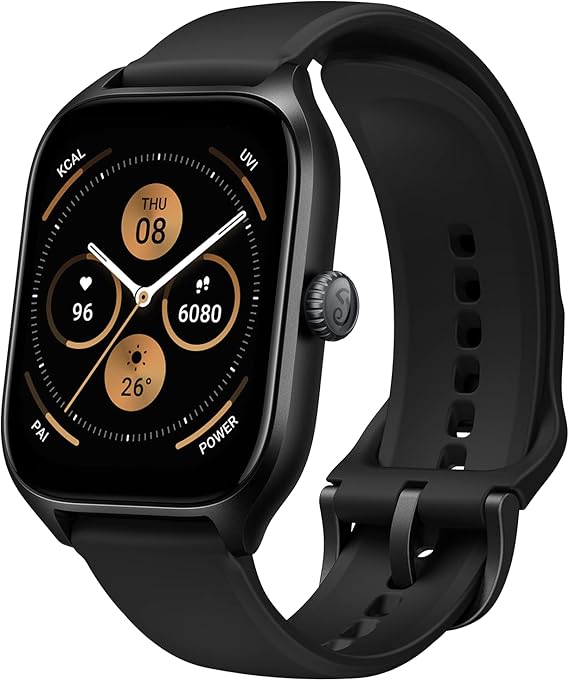 Amazfit GTS 4 Smart Watch for Men, Dual-Band GPS, Alexa Built-in, Bluetooth Calls, 150 Sports Modes, Heart Rate SPO2 Monitor, 1.75AMOLED Display, Health Fitness Watch for Android iPhone, Black