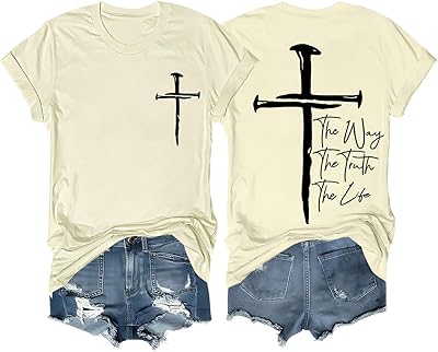 The Way The Truth The Life Shirt Christian Faith Cross Jesus The Way The Truth and The Life Shirt Unisex