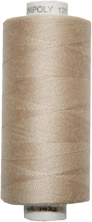 Sewing Machines Sewing Thread 500 m Polyester Plain Poly 14x2 Beige (0713)