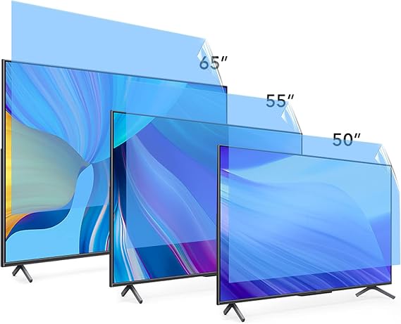 50-65 Inch TV Screen Protector Anti-Glare/Anti Blue Light/Anti Scratch Film
