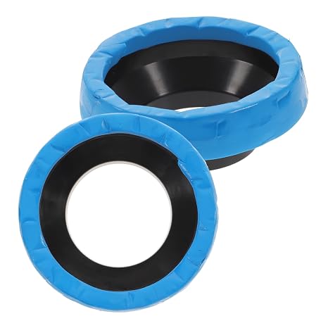 2pcs Toilet Bowl Wax Ring Replacement Kit Sealing Ring for Toilet Flange Home Use