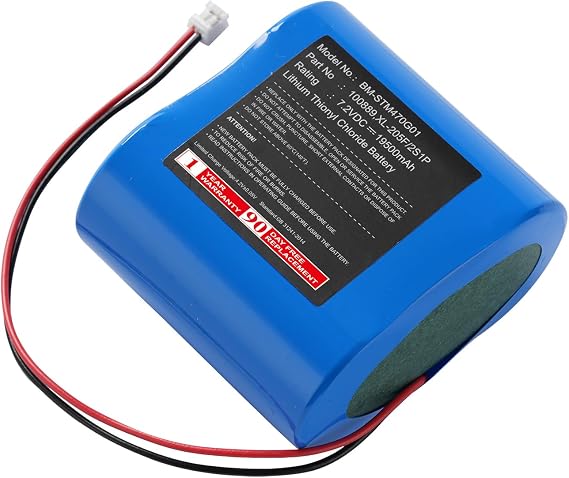 19500mAh Seametrics Flow Meter Battery Replacement for iMag4700 Flowmeter, AG2000 Flowmeter, WMX104 Meters, iMAG4600 Meters, XL-205F/2S1P, 100889, 31126