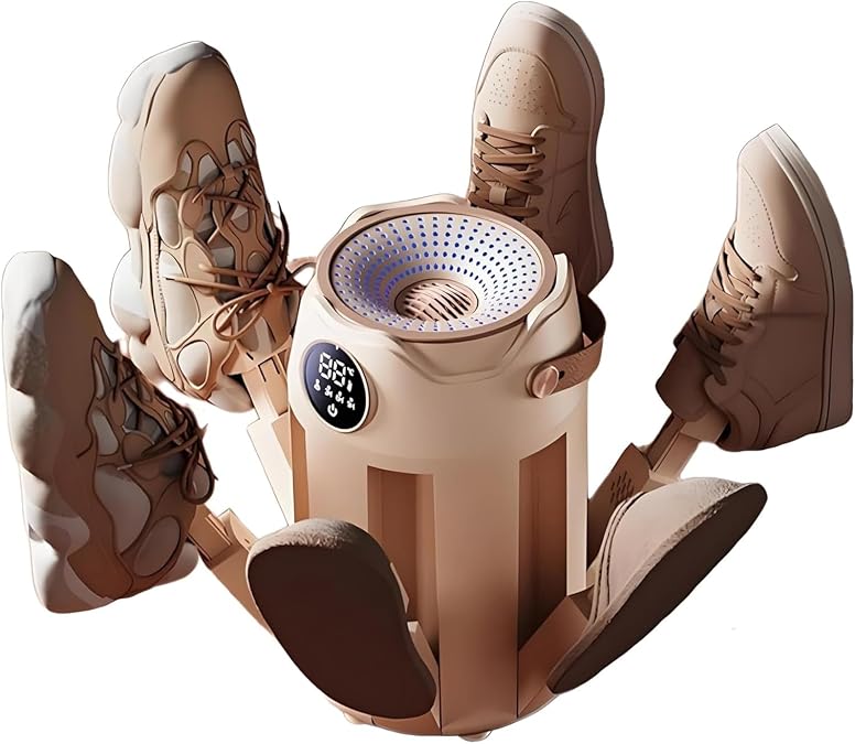 6-Arm Shoes Dryer with Dual Air Ducts, Electric Boot Warmer, Shoe Smell Eliminator, Shoe Dryer for Shoes Boots Sneakers
