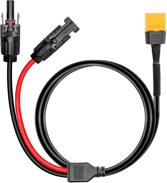 Solar Connector to XT60 Male Adapter Cable,1.8m/5.9ft