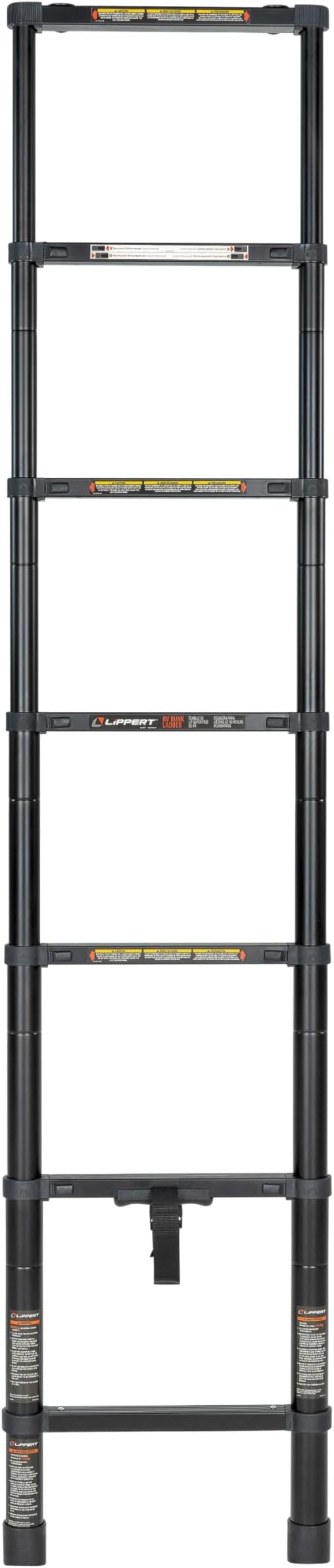 Lippert Collapsible RV Bunk Bed Ladder with 7 Length, 250-lb. Weight Capacity, Telescoping Design, Two Female Attachment Brackets Included - 2024044562