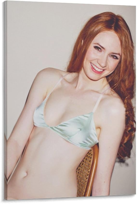 Karen Gillan Poster Sexy Actress Posters (3) Canvas Wall Art Poster For Room Aesthetic And Decoration Canvas Painting Posters And Prints Wall Art for Living Room Bedroom Decor 16x24inch(40x60cm)