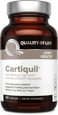 Quality of Life-Joint Health Supplement with Meriva Curcumin-Cartiquil-60 Vegicaps