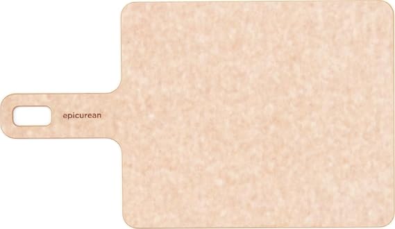 Epicurean Handy Series Cutting Board with Handle, 9-Inch by 7-Inch, Natural