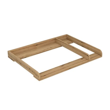 IKEA MALM Division Changing Table Top with Divider 48 cm Depth Removable with Rounded Front for Changing Table or Changing Table Oak 80 × 72 cm
