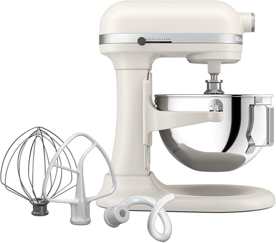 KitchenAid 5.5-Qt Bowl-Lift Stand Mixer, KSM55S, Porcelain White
