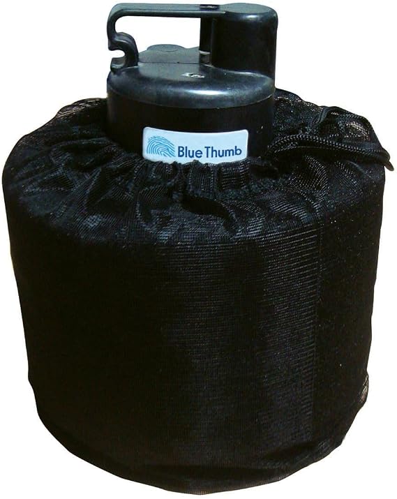 Blue Thumb PB1557 Pump Sock Filter 'Bodyguard' 12" High Mesh Bag with Drawstring