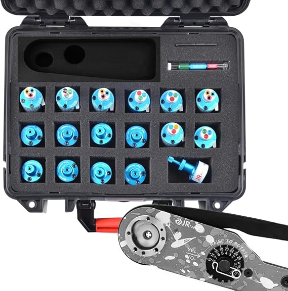 JRready Crimping Tool KIT JST2524 M22520 1 01 crimper NEW ASF1 Adjustable solid contacts Crimper for Wire Range 12 to 26 AWG wire harness for Electrical connector and Wiring Systems repair Accessory