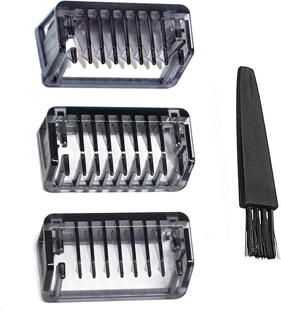 INVODA Replacement Shaver Comb for the First Generation Solo Electric Shaver 3PCS (1mm, 3mm, 5mm) with Cleaning Brush