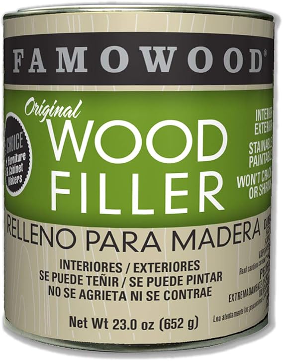 FamoWood 36021126 Original Wood Filler - Pint, Natural/Tupelo 23 Ounce