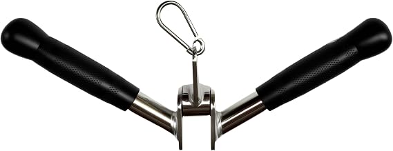 V-Shaped Bar Press Down Bar v bar Cable Machine Attachments Multi Gym Attachment Revolving Tricep Press Down Bar