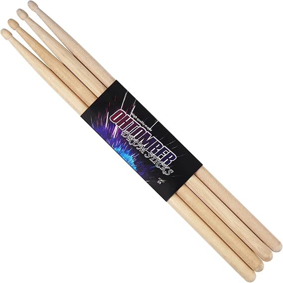 Ohtomber 2 Pair 5A Maple Wood Drum Sticks