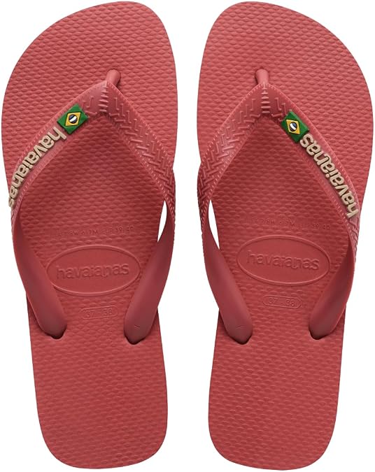 Havaianas for Women - Brazil Logo Flip Flops - Pau Brasil - 9/10
