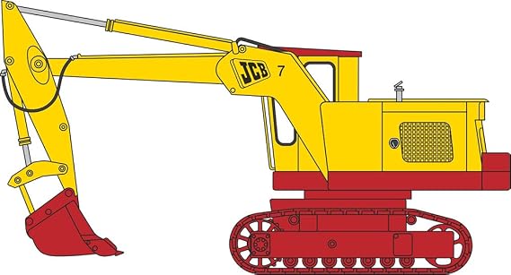 Oxford Diecast JCB 7 Collectable Model, 1:76 Scale