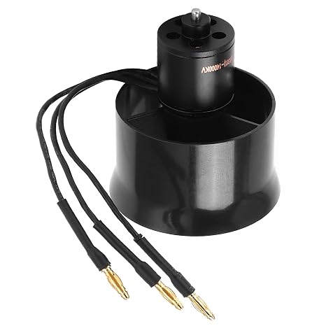 Ducted Fan with Motor, 30mm EDF 6 Blades Ducted Fan h Brushless Motor 1611 to 14000KV Motor EDF 2 to 4S Brushless Motor for RC Airplane