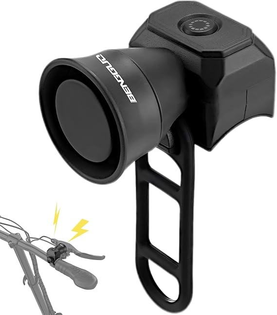 Bike Horn, 120dB Loud Bicycle Bell With 5 Sound Modes, Ipx4 Waterproof Universal Cycling Bell for Handlebar Mounting, for Adult/Children Bikes, Scooters