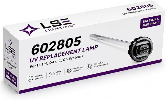 LSE Lighting 602805 UV-C Lamp for Viqua C C4 D Plus and D4 Plus