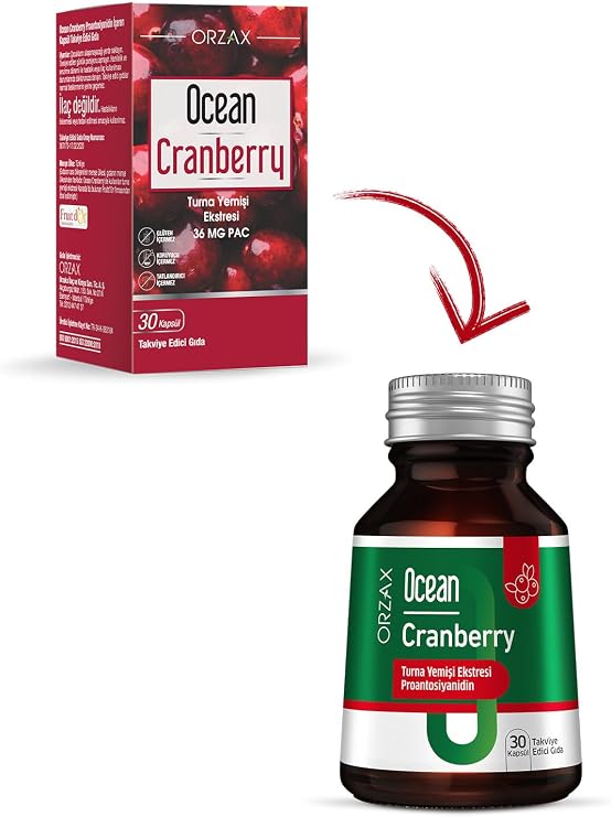 Ocean Cranberry Takviye Edici Gıda 30 Kapsül