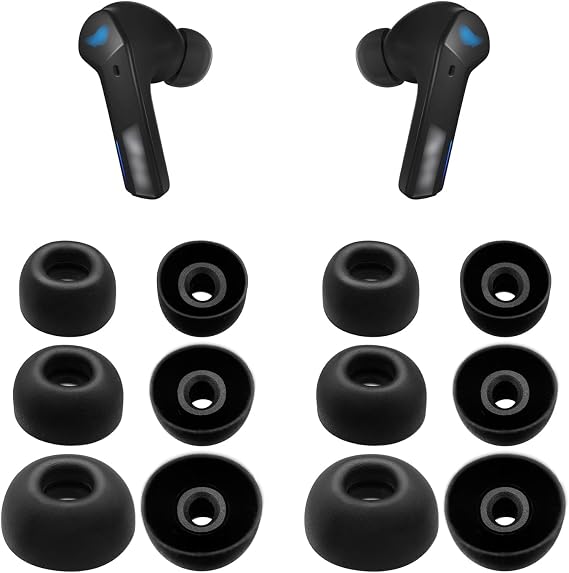 Klowcok Replacement Silicone Ear Tips for ASUS ROG Cetra Earbuds
