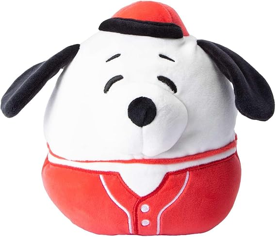 Squishmallows 6" Peanuts Snoopy in Baseball Uniform