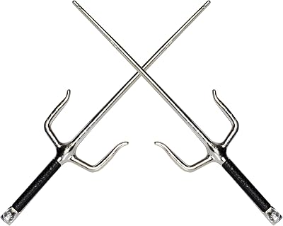 UNDERWRAPS Ninja Sai Set Accessories - Faux Ninja Weapons, Adults Halloween Accessories, Prop Ninja Sai Set, Movie Prop Toys, Faux Weapons13.5