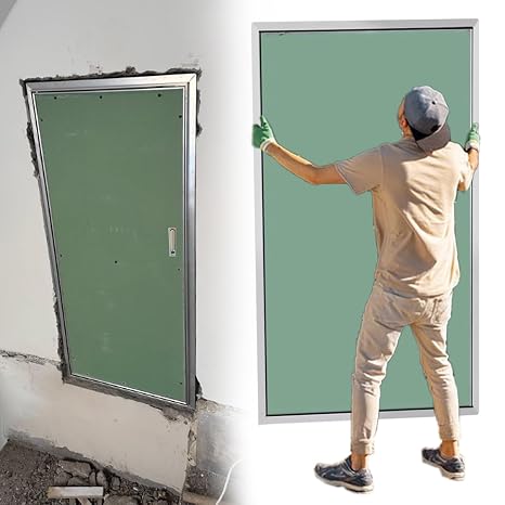 Large Plumbing Access Panel 24x24 28x32 36x36 30x40 36x48 Inch, Flush Mount Wall Access Door for Drywall/Maintenance Doors, Sheetrock Cover Plate for Electrical Wiring Fire(Right Lock,20"x30")