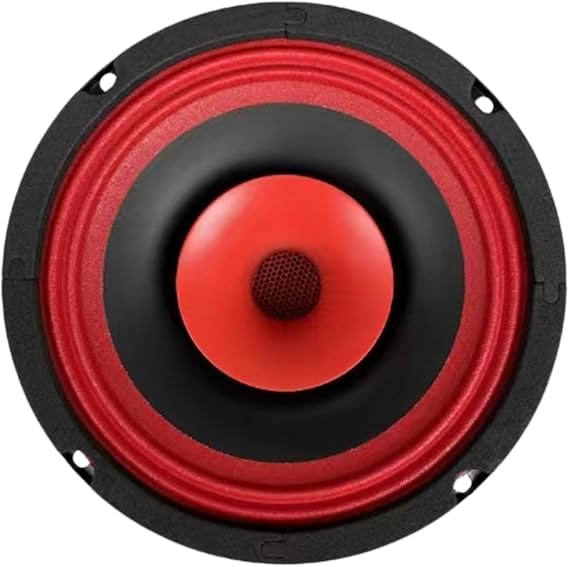 CERWIN-VEGA! CVPX65 6.5" 120W 2-Way Full Range Speaker with Horn Tweeter, Black/Red, Single Unit