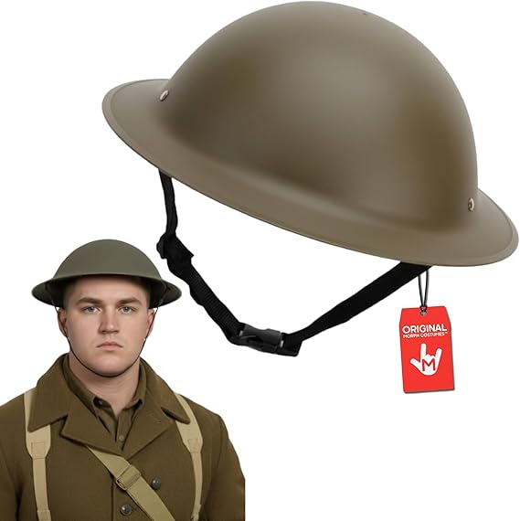 Nicky Bigs Novelties Military Helmet, US Army Helmet, WW2 Helmets, Army Hat, Green Helmets, US Soldier Costume