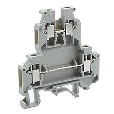Automation Systems Interconnect ASIUKK5 2-Level DIN Rail Terminal Block, Screw Clamp, 6.2 mm, 26 to 10 AWG, 30 Amp, 600V Pack of 80