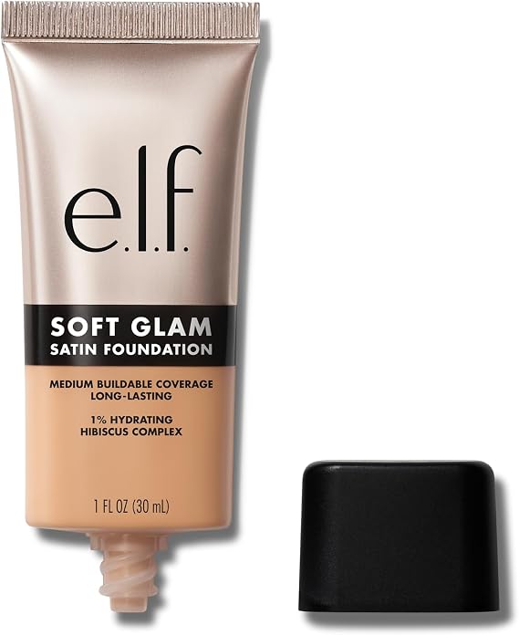 e.l.f. Soft Glam Foundation, Medium Coverage, Long-Lasting & Buildable Foundation For A Smooth, Satin Finish, Vegan & Cruelty-Free, 31 Medium Neutral