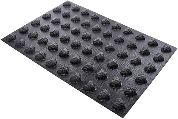 Flexipan Origine 1195 Silicone-Fiberglass Baking Tray with 60 Fluted-Heart Cavities 1.75" x 1.61" x 0.75" High